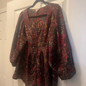 White Stag Floral Blouse size xl